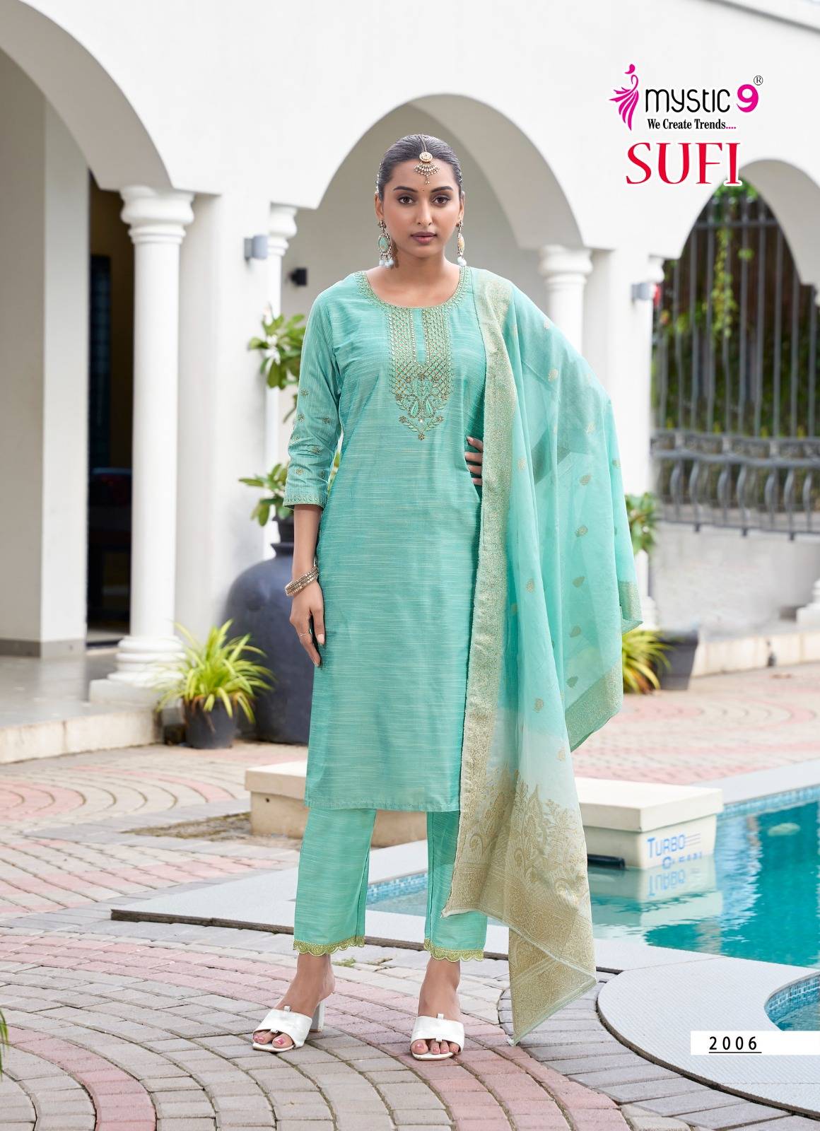 Mystic9 sufi vol 2 straight kurti wholesale for women